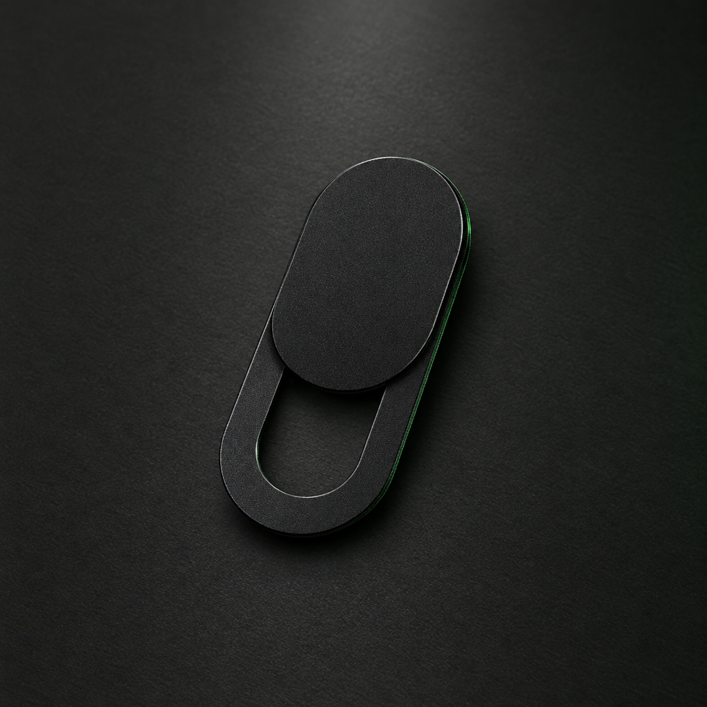 1 black webcam cover slider