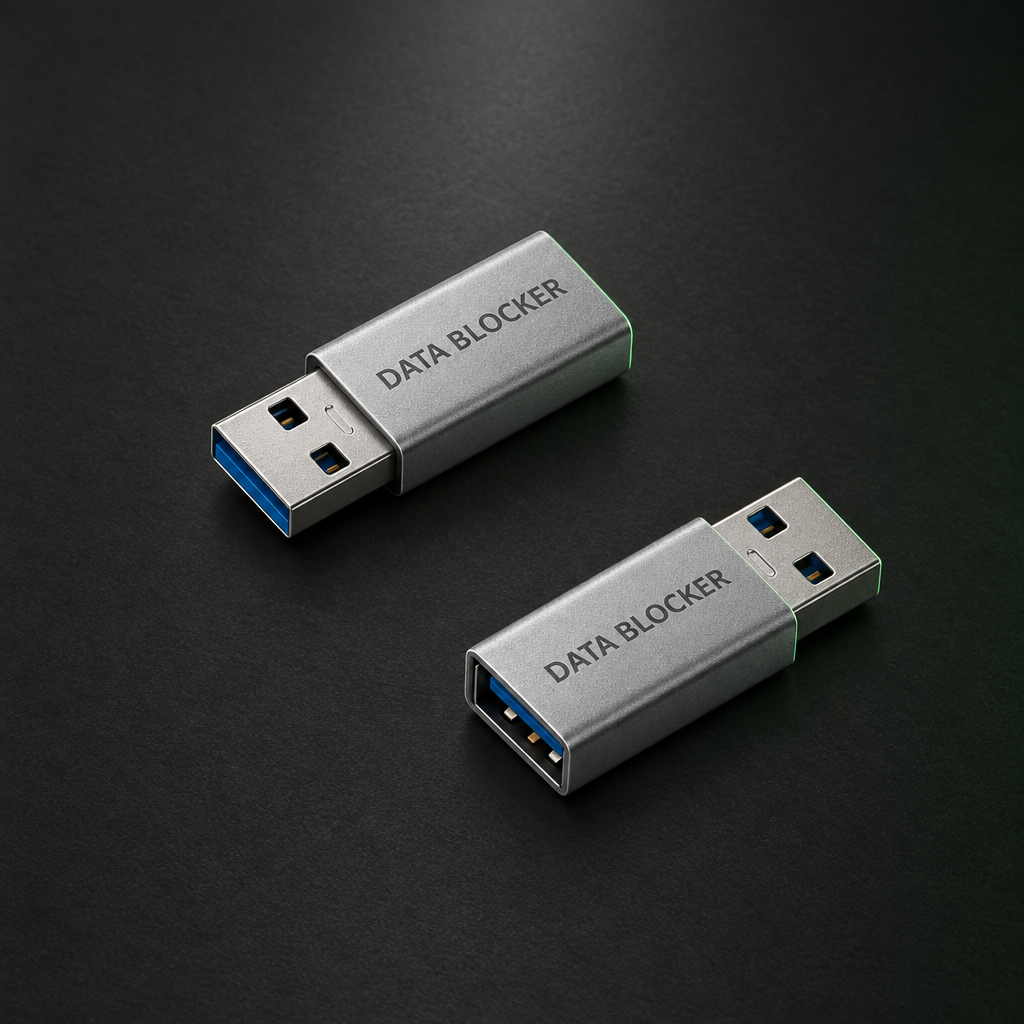 USB-A plug to USB-A port, silver
